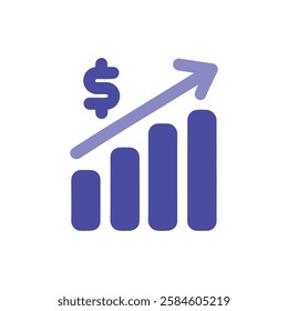 Powerful Growth Graph Representing Financial Strength and Success