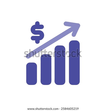 Powerful Growth Graph Representing Financial Strength and Success