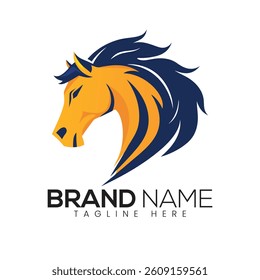 Powerful Horse Head Logo Design