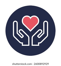 A powerful humanitarian logo symbolizing kindness, unity, and social impact—perfect for charities, NGOs, nonprofits, and humanitarian aid organizations
