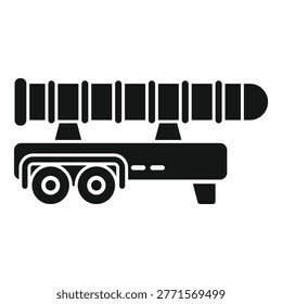 Powerful image representing the transportation of an intercontinental ballistic missile, a symbol of military might and defense strategy