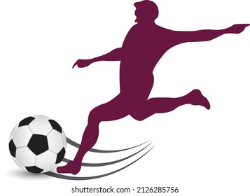 Kick fiery ball with power Images, Stock Photos & Vectors | Shutterstock