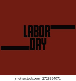 Potente diseño de camiseta de tipografía del Día del Trabajo con letras audaces y estructuradas y sutiles acentos industriales, que simbolizan la fuerza, la dedicación y el respeto por los trabajadores en un estilo limpio, de alto impacto y listo para imprimir