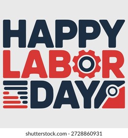 Poderoso diseño de camiseta de tipografía del Día del Trabajo con letras audaces y estructuradas y sutiles acentos industriales, que simbolizan la fuerza, la dedicación y el respeto por los trabajadores en un estilo limpio, de alto impacto y listo para imprimir.