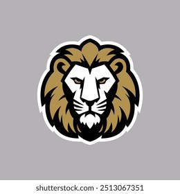 Powerful Lion Head Logo Design - High-Quality Vector Art, Majestic Lion Head Logo