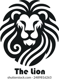 A powerful lion logo symbolizing strength, courage, and majesty.