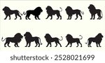 A Powerful Lion Silhouette Design