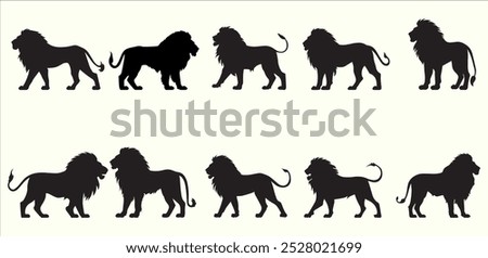 A Powerful Lion Silhouette Design