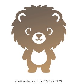 Logo de Vector de silueta de león potente . Ilustración vectorial de silueta de león majestuoso sobre fondo blanco . Vector de la silueta del león real – símbolo de lujo y fuerza, icono minimalista de la silueta del león