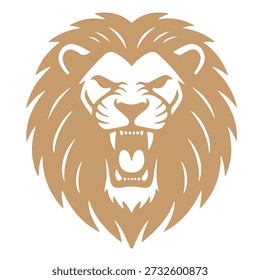 Logo de Vector de silueta de león potente . Ilustración vectorial de silueta de león majestuoso sobre fondo blanco . Vector de la silueta del león real – símbolo de lujo y fuerza, icono minimalista de la silueta del león