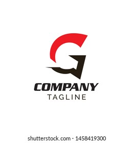 A powerful and minimalist vector logo featuring the letter G creatively integrated into the silhouette of a Spartan or Gladiator helmet. The design uses a bold red and black color scheme on a white background, symbolizing courage, leadership, strength, and protection. This professional emblem is perfectly suited for security agencies, fitness and gym brands, sports teams, gaming mascots, and modern consulting companies seeking a fierce identity.