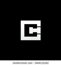 A powerful and minimalist vector logo integrating the letters C and H into a solid square silhouette. Using a clever negative space and block-style typography, this design represents structure, unity, and stability. The high-contrast black and white aesthetic makes it a perfect identity for construction firms, architecture studios, law firms, and high-end corporate branding.