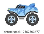 Powerful monster truck race car