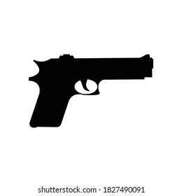pistola potente, pistola, pistola, ilustración vectorial