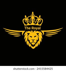 A powerful position is denoted by the lion's head. Added to it are wings, which further represent the lion's prowess. And a crown is added to the head by which he can rule the kingdom with all power 