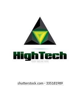 Powerful Pyramid Icon Logo