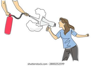 powerful single line drawing