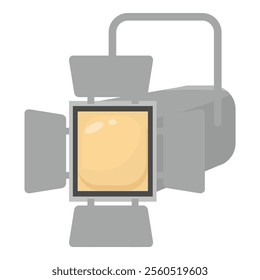 Powerful studio spotlight providing bright illumination for photography or filming