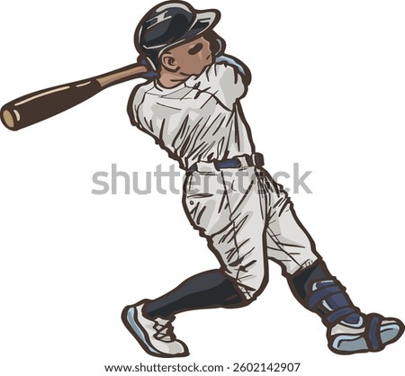 the powerful swing of a slugger