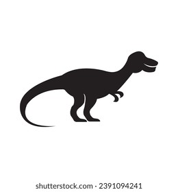 Powerful T-REX logo, jurassic period concept icon illustration design