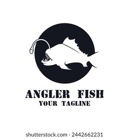 Powerful and unique Angler Fish Logo Vector