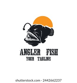 Powerful and unique Angler Fish Logo Vector