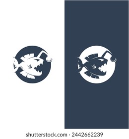 Powerful and unique Angler Fish Logo Vector