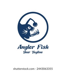 Powerful and unique Angler Fish Logo Vector