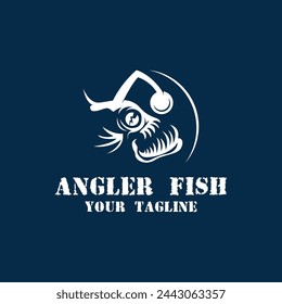 Powerful and unique Angler Fish Logo Vector