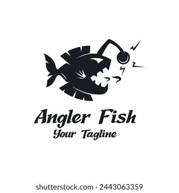 Powerful and unique Angler Fish Logo Vector