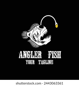 Powerful and unique Angler Fish Logo Vector