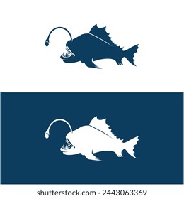 Powerful and unique Angler Fish Logo Vector