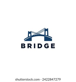 A powerful and unique bridge builder logo design.