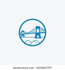 Un diseño de logo potente y único para construir puentes.