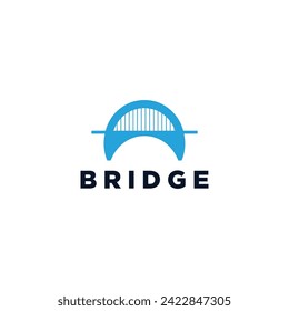 A powerful and unique bridge builder logo design.