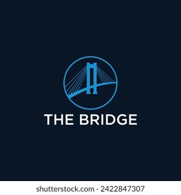 A powerful and unique bridge builder logo design.
