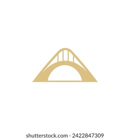A powerful and unique bridge builder logo design.