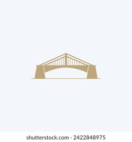 A powerful and unique bridge builder logo design.