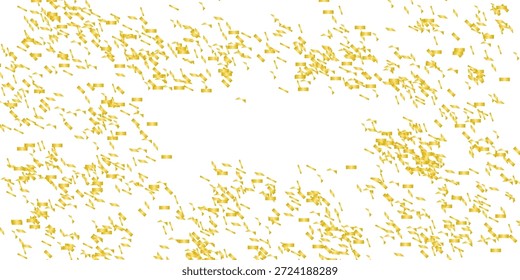Una poderosa Ilustración vectorial que presenta una explosión abstracta de confeti dorado con estelas radiantes de estallido estelar, que simboliza la grandeza y los logros exitosos de los principales eventos.