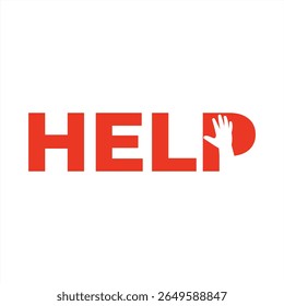 A Powerful Visual Metaphor The Word Help Symbolizing Assistance Support