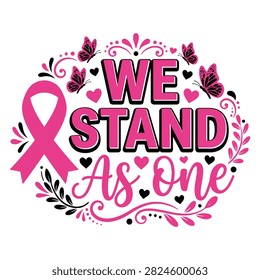A powerful visual representation of unity and hope this image promotes breast cancer awareness encouraging collective support and highlighting the importance of early