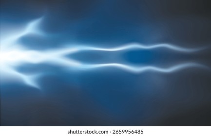 Powerful white lightning bolt striking above a dark silhouetted forest on a gray sky. A dramatic natural scene ideal for weather, disaster, or power-related concepts.