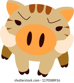 Powerful Wild boar to assault