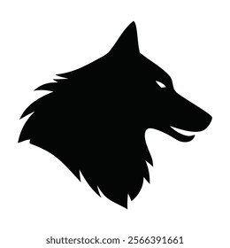 Powerful Wolf Head Logos in Silhouette Style