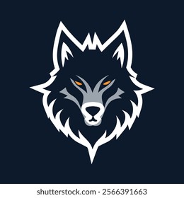 Powerful Wolf Head Logos in Silhouette Style