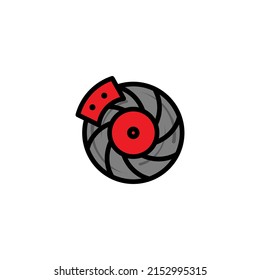 powerfull brake logo vector for racing company