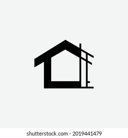powerfull house architec logo vector