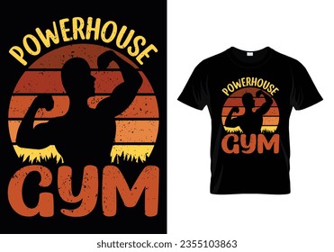 Powerhouse Gym Vintage Shirt Design