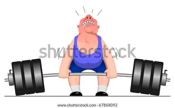 Powerlifter Stock Vector (Royalty Free) 67868092