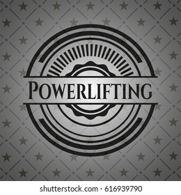 Powerlifting dark badge